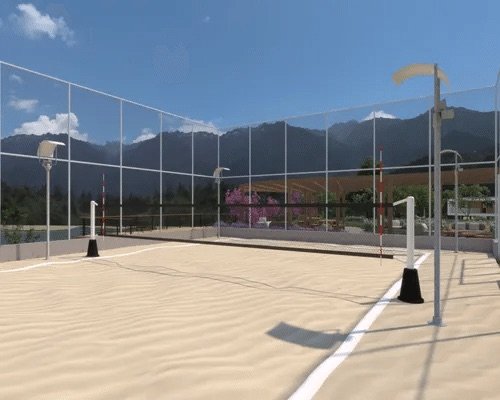 Projeto da quadra de areia do Vale dos Passos, bairro planejado em Bicas/MG