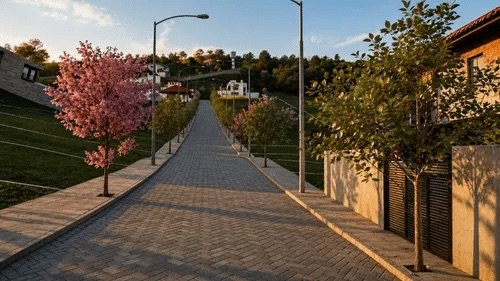 Projeto das calçadas arborizadas com ipês do Portal de Tombos, em Tombos/MG